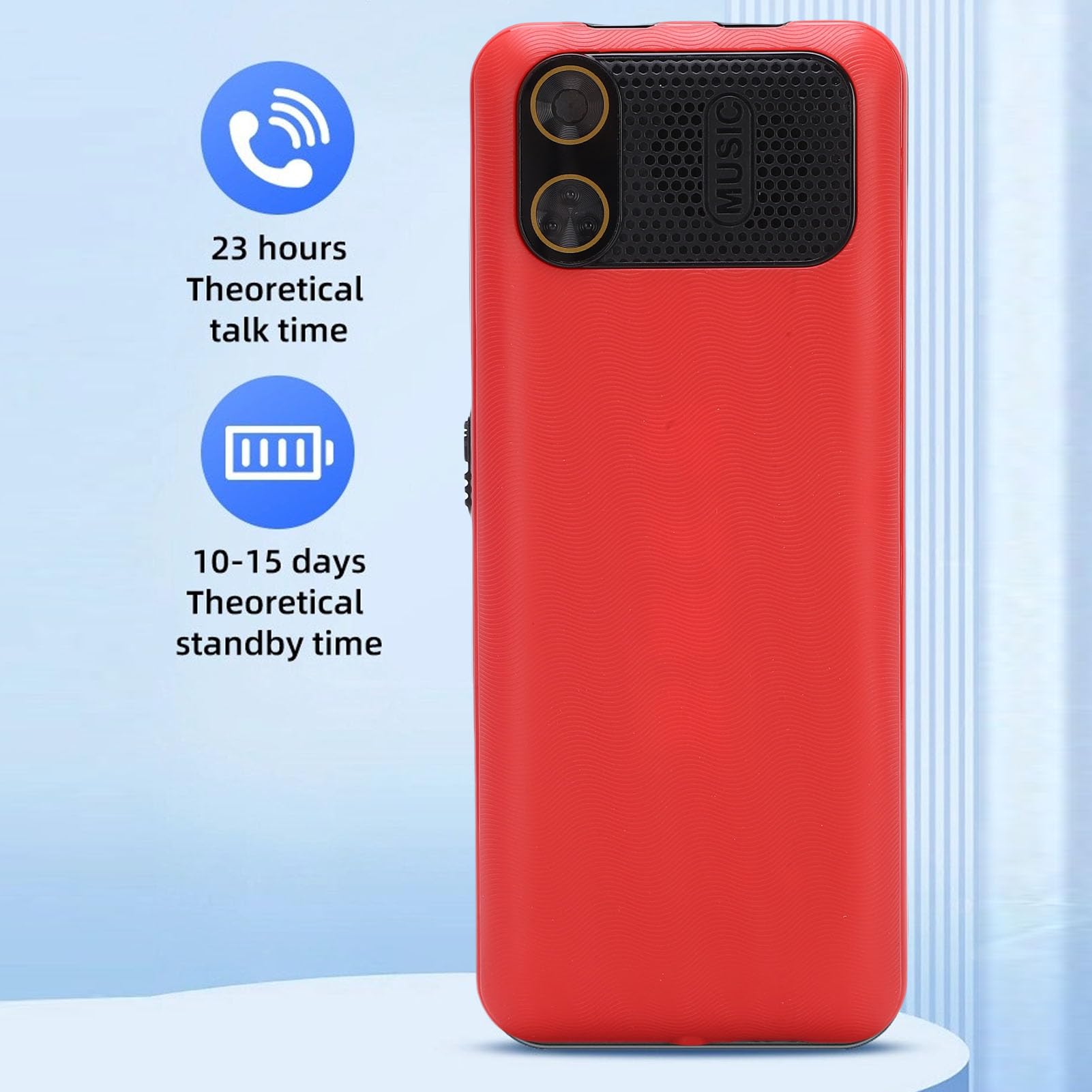 Amazon | Denash 4G シニアフォン、2.6 インチ HD ディスプレイ飛散